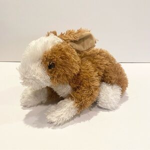 Bunny Rabbit Plush Brown White Stuffed Animal Tan Ears Tummy Small 9” Little Toy